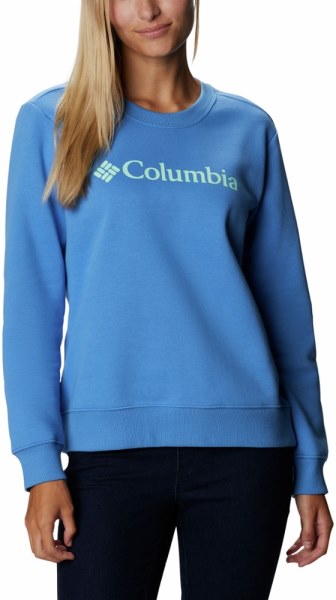 Azul Columbia Logo Crew Top Mujeres Rei Co-op