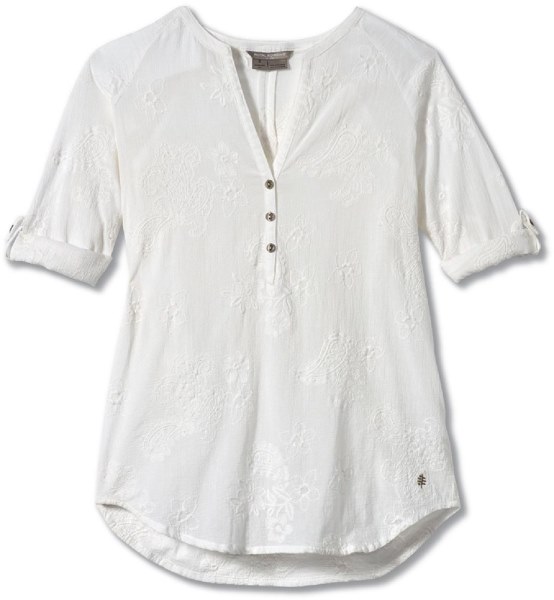 Rei Co-op White Royal Robbins Oasis Tunic Ii Top De Manga 3/4 Mujer