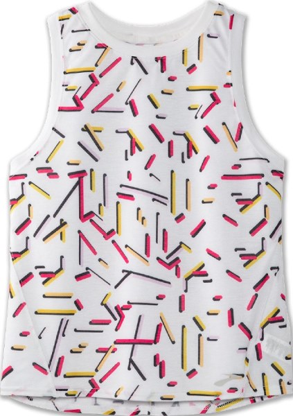 Camiseta De Tirantes Con Gráfico De Distancia Brooks Rei Co-op White Mujer