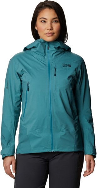 Mountain Hardwear Chaqueta De Punto C De Gore-tex De Alta Exposición Mujer Rei Co-op Wash Turq