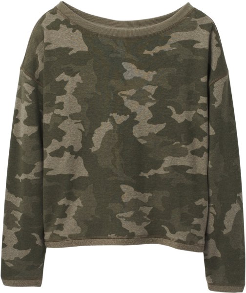 Sage Camo Prana Acogedor Arriba Polmdale Top Mujeres Rei Co-op
