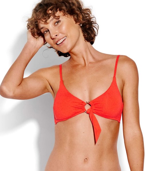 Tangelo Seafolly Active Bralette Anillo En La Parte Delantera Traje De Baño Top Mujer Rei Co-op