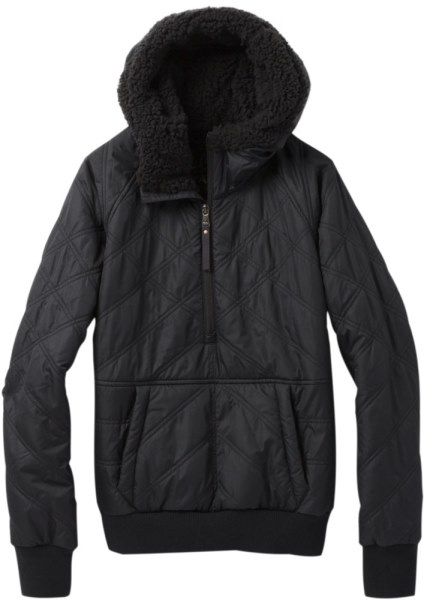 Jersey Negro Con Media Cremallera Prana Esla De Rei Co-op Mujer