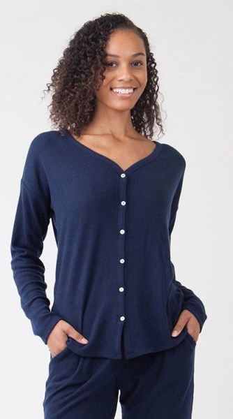 Azul Marino Tallar Diseños Garner Top Mujer Rei Co-op