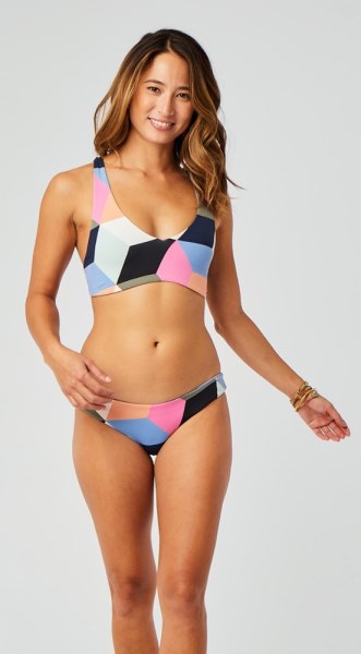 Carve Designs Sanitas Braguitas De Baño Reversibles Mujer Kalani-iris Rei Co-op