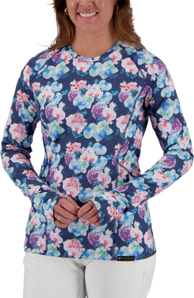 Obermeyer Descubre La Camiseta Interior De Cuello Redondo Mujer ¡floral It! Cooperativo Rei