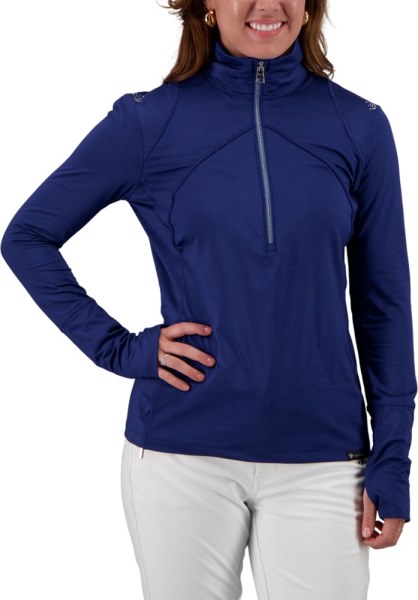 Jersey Con Media Cremallera Anya Sc Azul Marino Obermeyer Rei Co-op Mujer