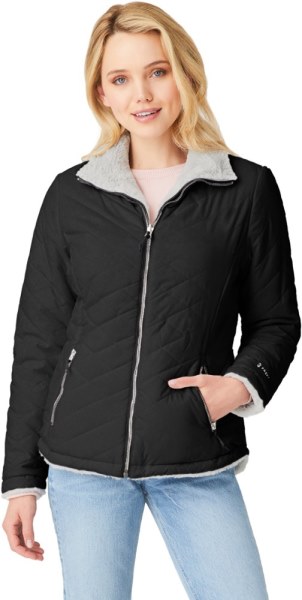 Negro Chaqueta Reversible Free Country Cloud Lite Mujer Rei Co-op