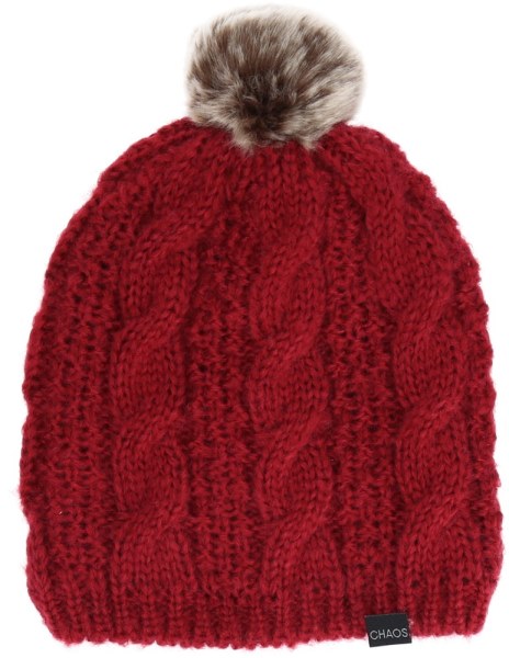 Rei Co-op Red Chaos Taboo Gorro Con Pompón Mujer