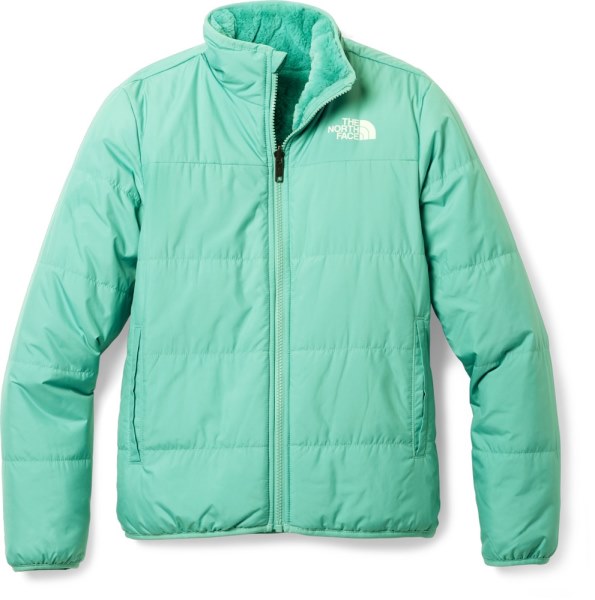 Rei Co-op The North Face Reversible Mossbud Remolino Chaqueta Aislante Chicas Wasabi