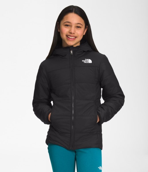 Parka Reversible Con Aislamiento De Remolino Mossbud De The North Face Para Niñas Rei Co-op Negro