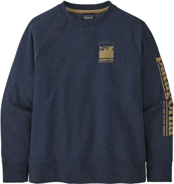 Sudadera De Equipo Ligero De La Patagonia Azul Marino Niño Rei Co-op