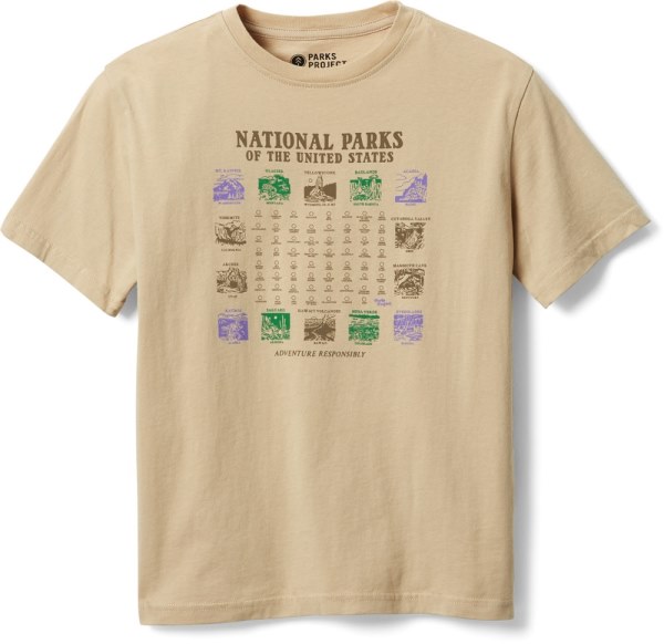 Rei Co-op Proyecto De Parques Naturales Pictogramas Parques Nacionales Camiseta Niño