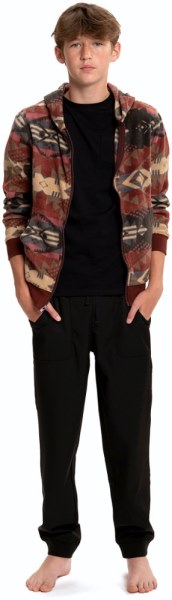 Burdeos Tribal Rei Co-op Hilos 4 Pensamiento Polar Sudadera Con Capucha Y Cremallera Completa Niño