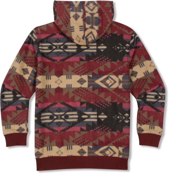 Burdeos Tribal Rei Co-op Hilos 4 Pensamiento Polar Sudadera Con Capucha Y Cremallera Completa Niño