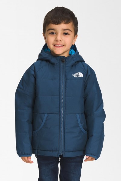 Chaqueta Aislante Con Capucha Y Perrito Reversible De The North Face Para Niños Pequeños Blue Rei Co-op