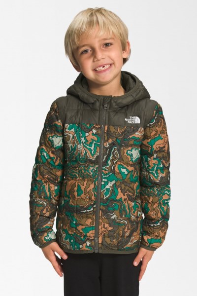 Chaqueta Con Capucha The North Face Thermoball Para Niños Pequeños Rei Co-op Verde