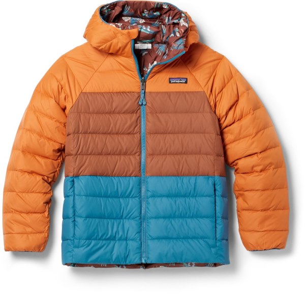 Rei Co-op Brown Patagonia Reversible Down Sweater Sudadera Con Capucha Niño