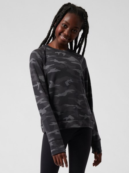 Rei Co-op Athleta Cruza Los Dedos Sudadera Chicas Negro Camo