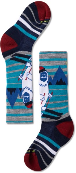 Gris Claro Smartwool Wintersport Cojín Completo Yeti Patrón Otc Calcetines Niño Rei Co-op