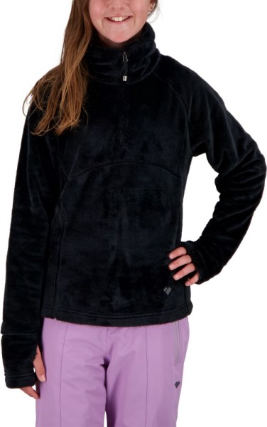 Negro Rei Co-op Obermeyer Furry Fleece Top Chicas