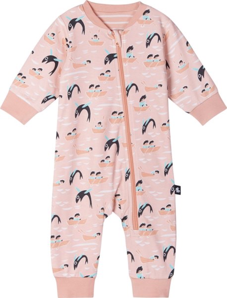 Reima Moomin Sovare Algodón Orgánico Reversible Baby Onesie Infants' Rei Co-op Soft Peach