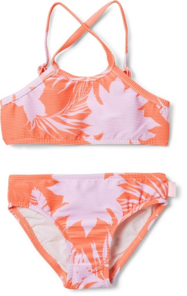 Melon Seafolly Mini Me Wild Tropics Rib Tankini Conjunto De Traje De Baño Niñas Rei Co-op