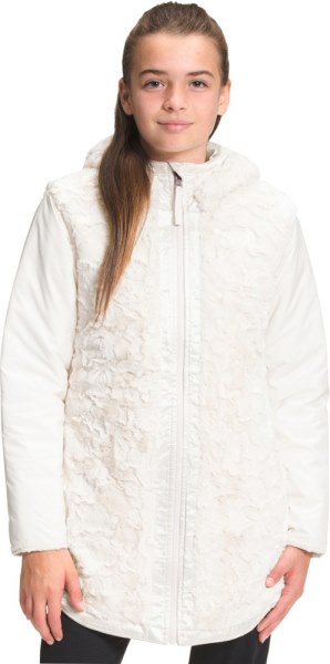 Rei Co-op The North Face Estampado Reversible Mossbud Remolino Parka Con Aislamiento Niñas Blanco