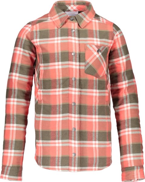 Coral Berm Obermeyer Avery Flannel Insulated Shirt Jacket Coral Berm Plaid Kid Rei Co-op